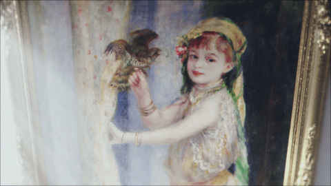 ルノワール「鳥と少女」